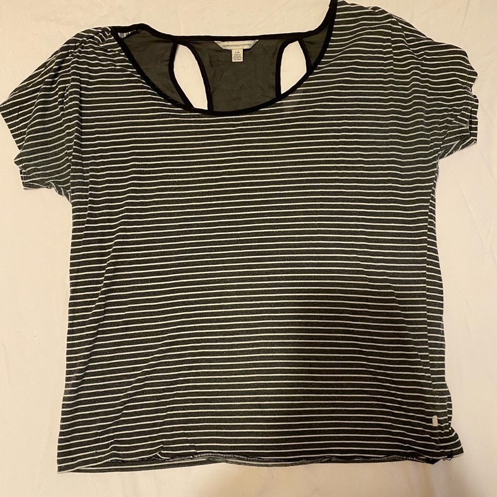 Striped American Eagle Tee